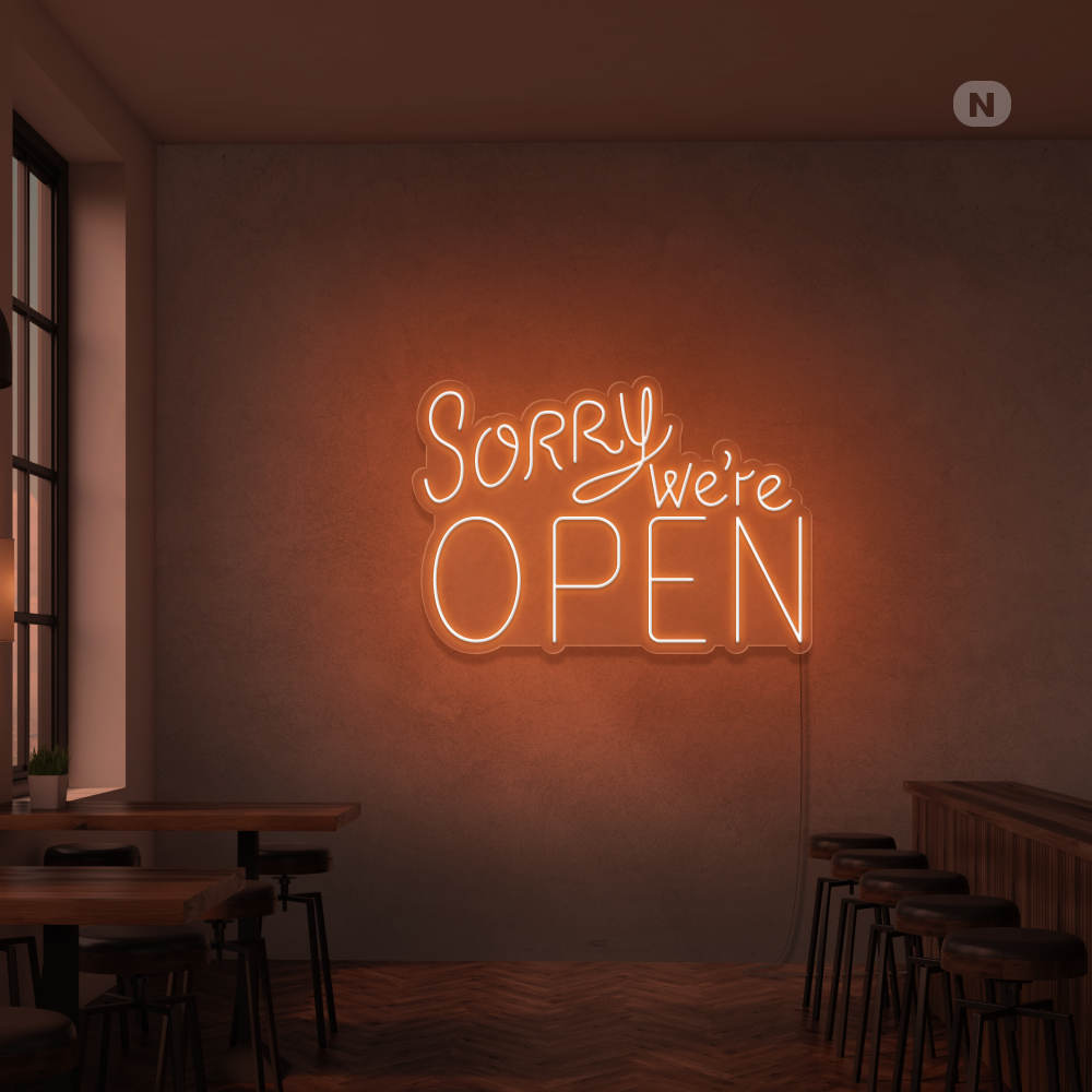 Neonskilt Open
