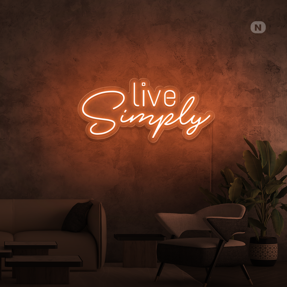 Neonskilt Live Simply