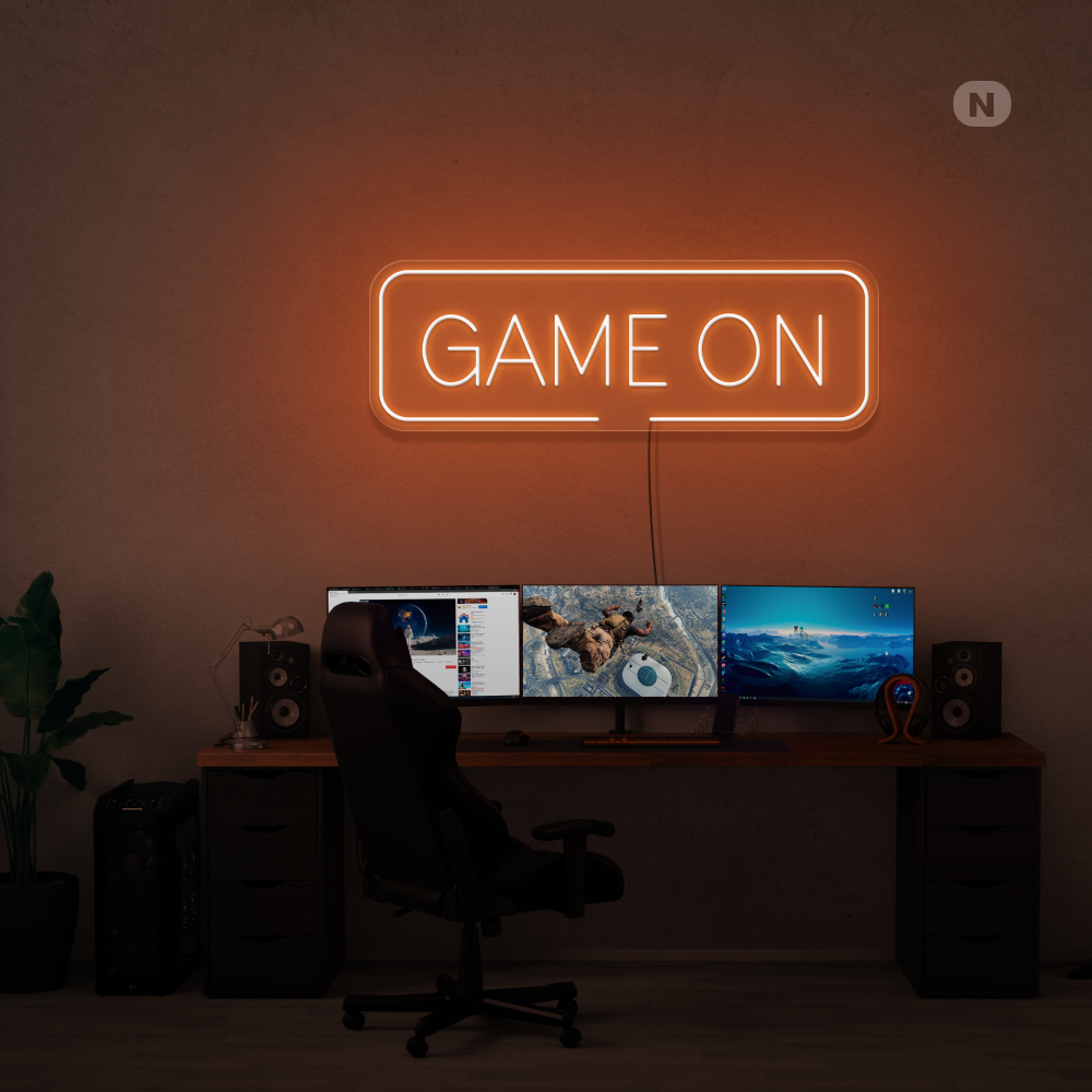 Neonskilt Game On