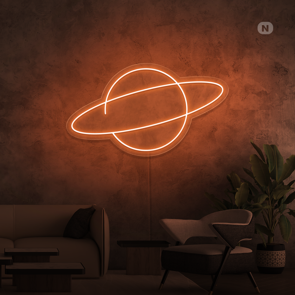 Neonskilt Planeten