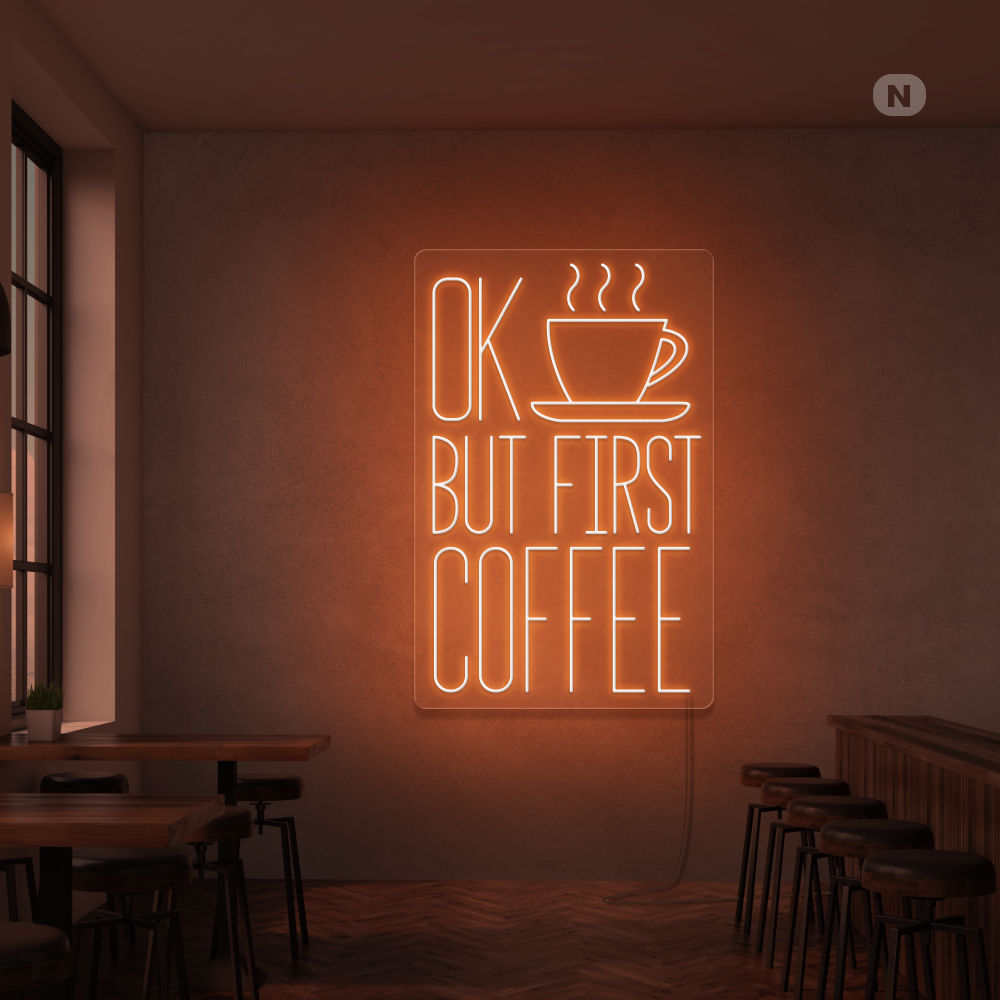 Neonskilt Kaffe