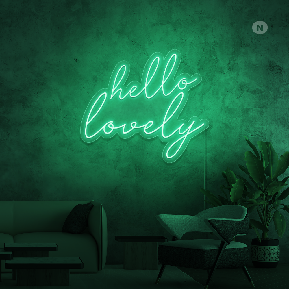 Neonskilt Hello Lovely