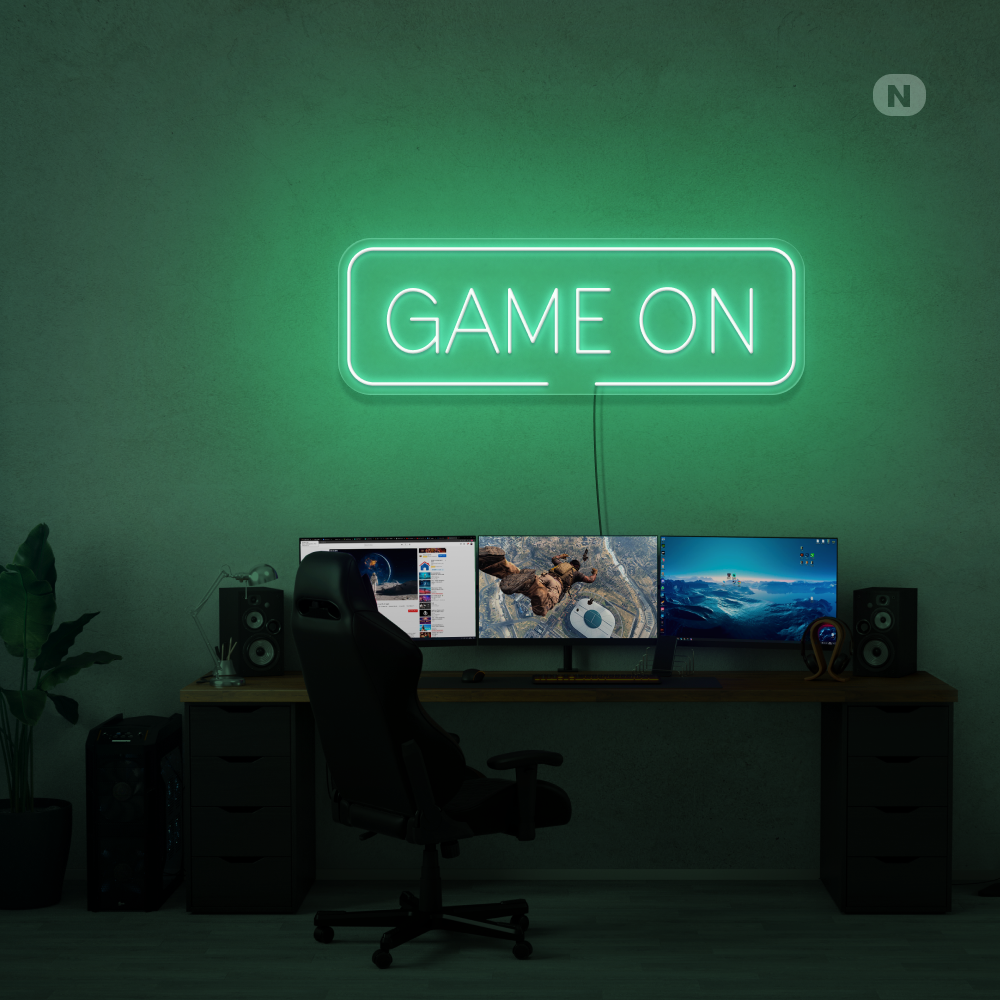 Neonskilt Game On