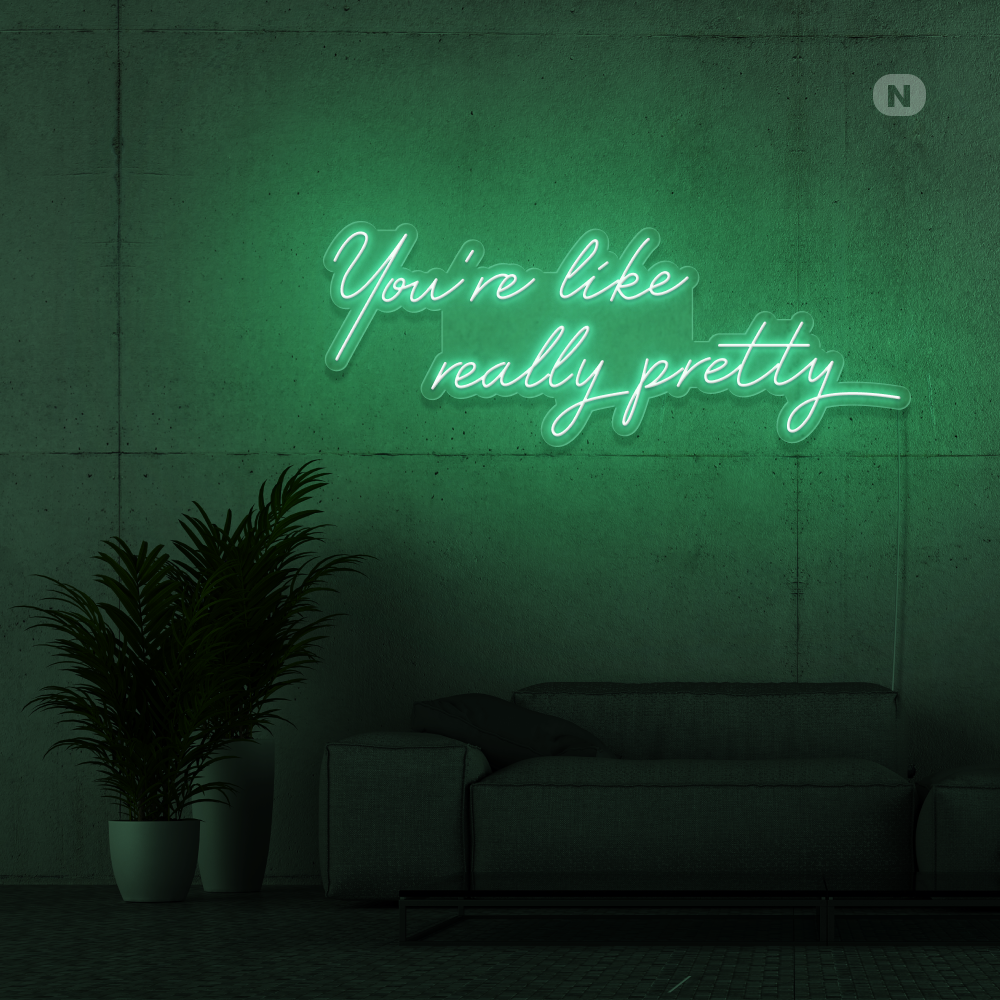 Neonskilt Livscitat
