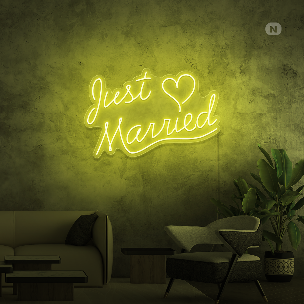 Neonskilt Just Married