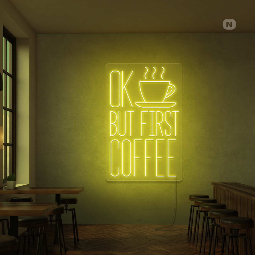 Neonskilt Kaffe