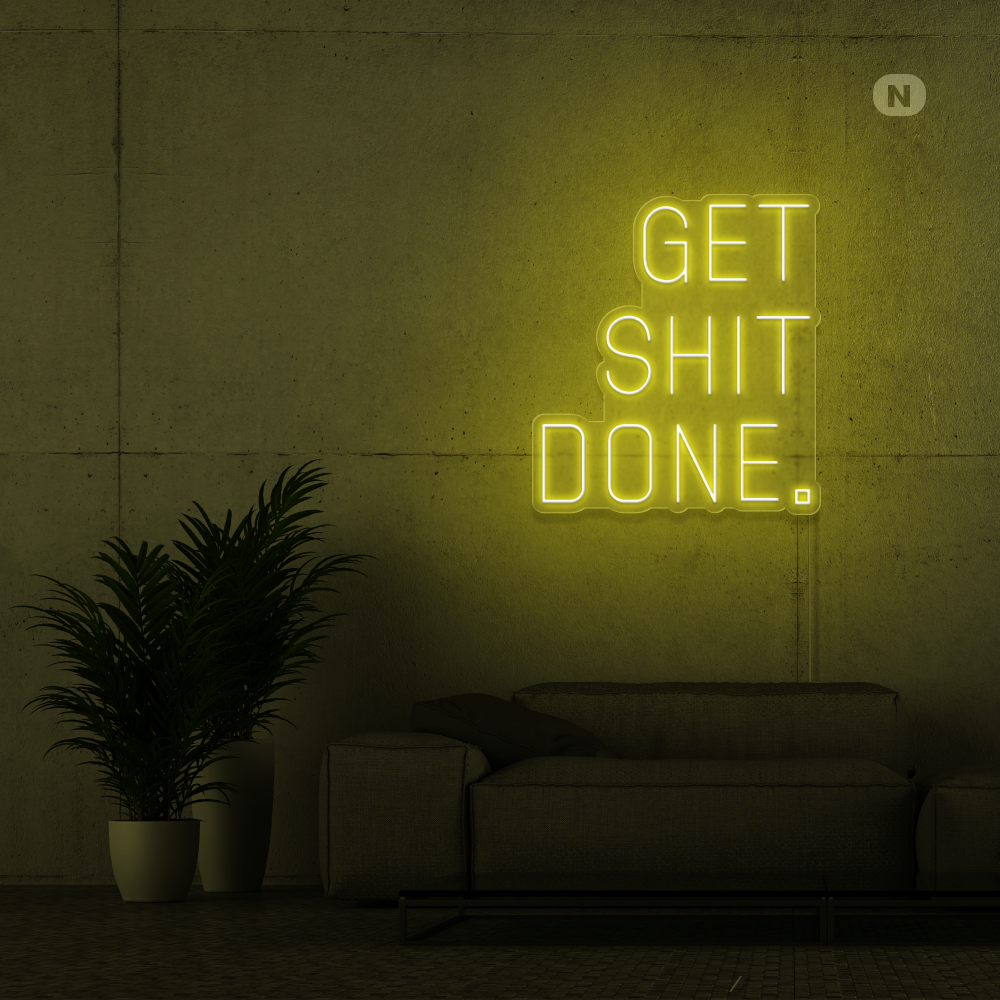 Neonskilt Get shit Done