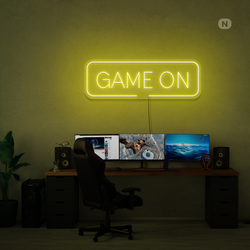 Neonskilt Game On