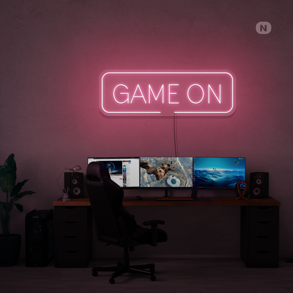 Neonskilt Game On