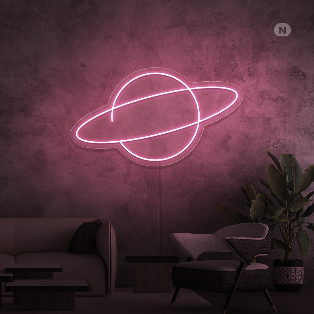 Neonskilt Planeten