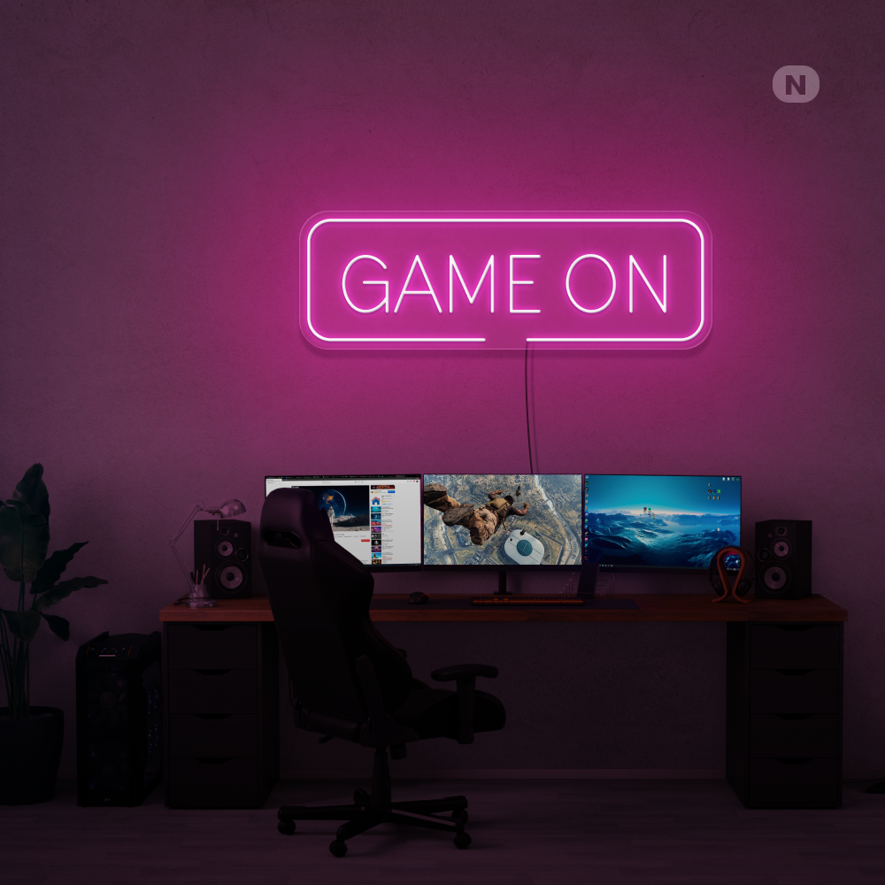 Neonskilt Game On