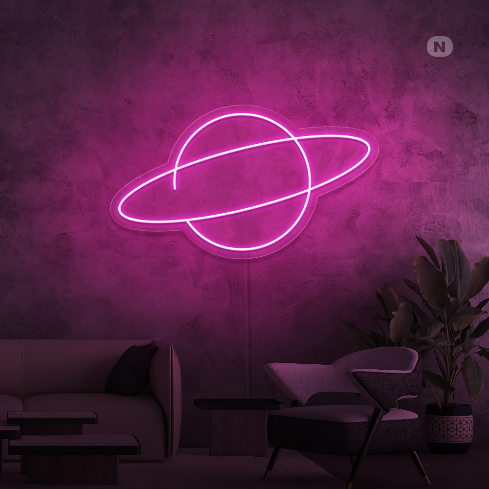 Neonskilt Planeten