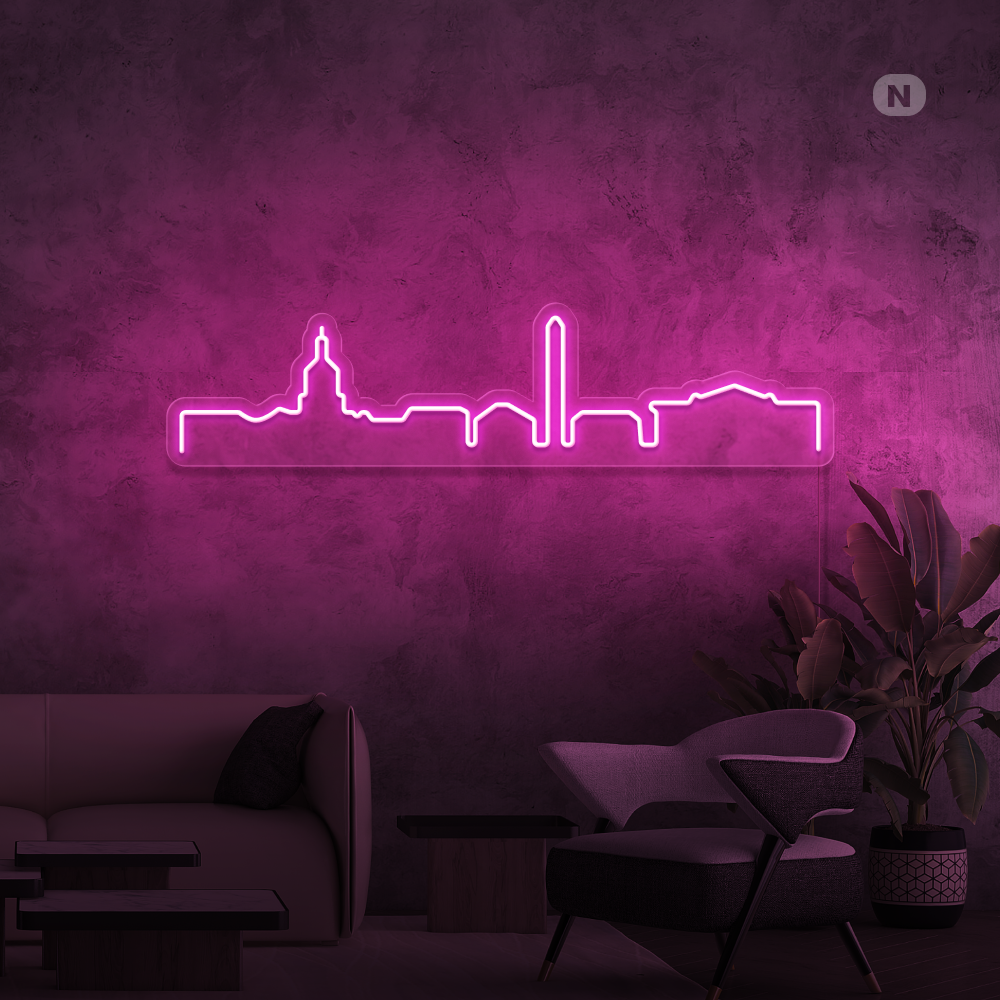 Neonskilt Skyline
