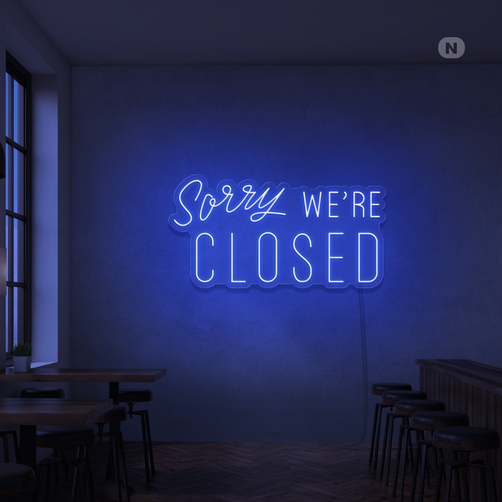 Neonskilt Closed