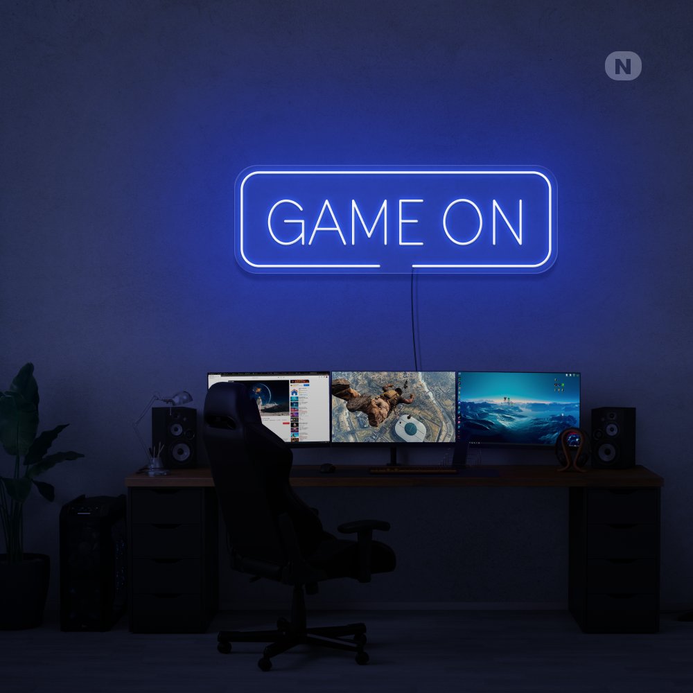 Neonskilt Game On