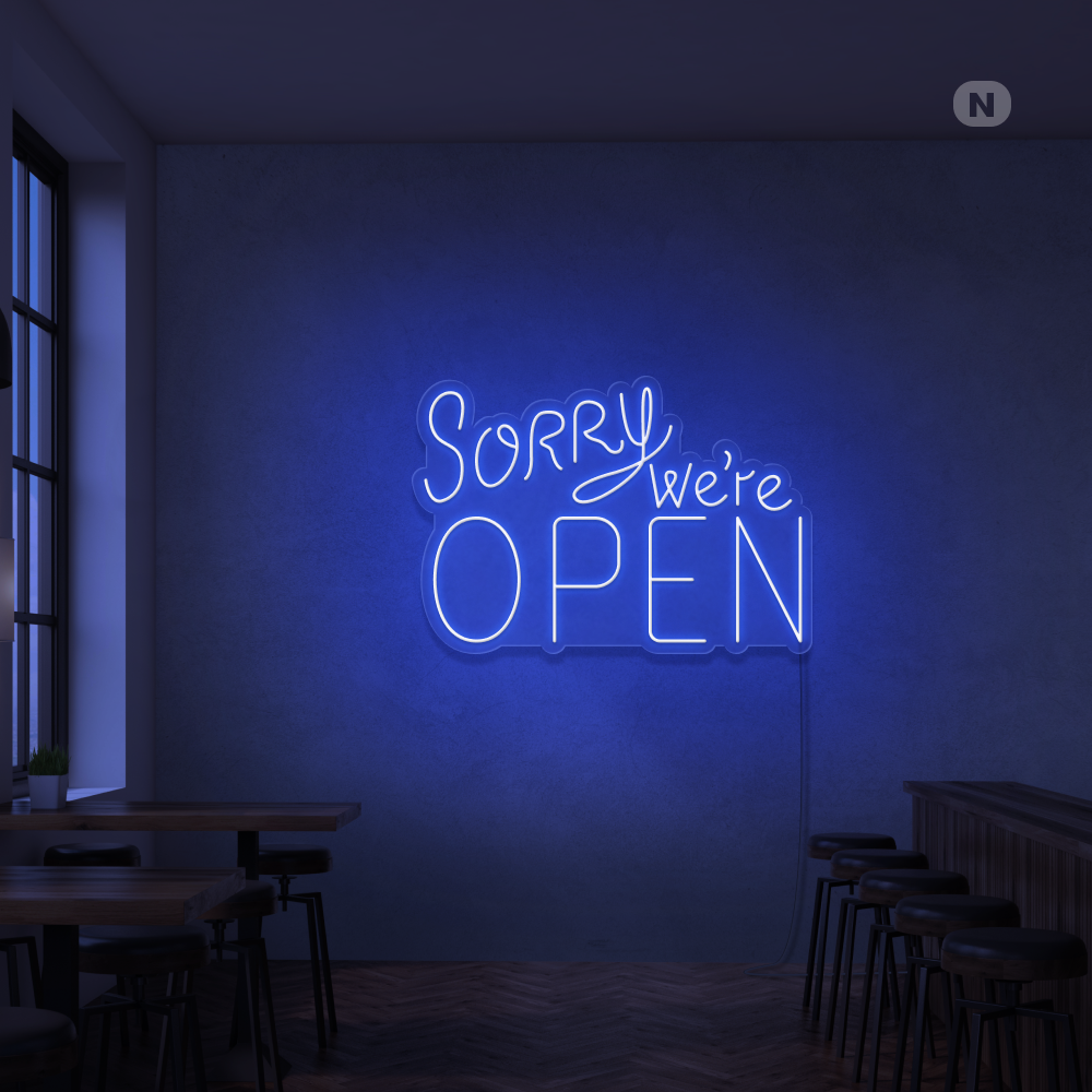 Neonskilt Open
