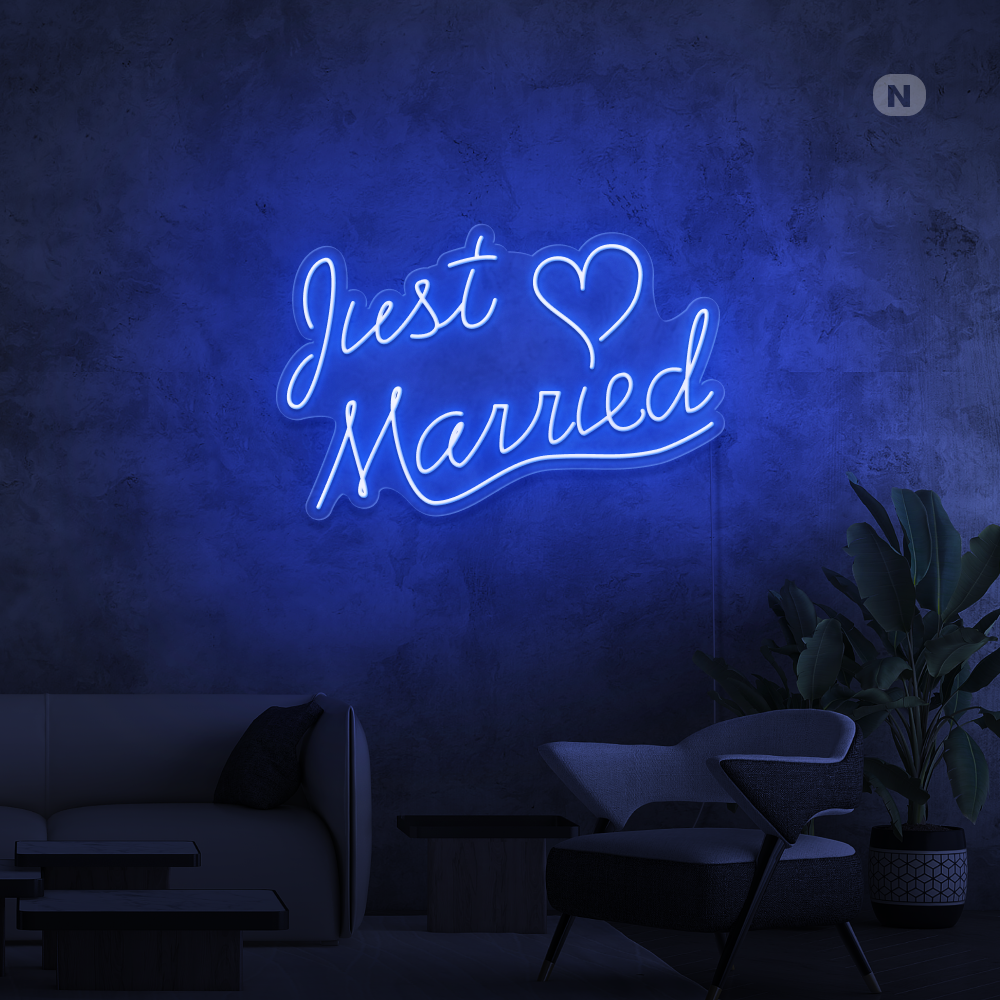 Neonskilt Just Married
