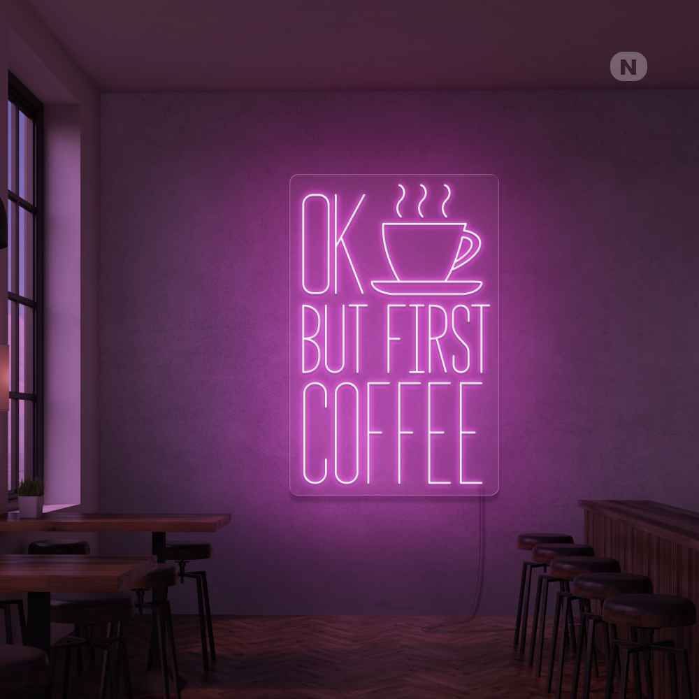Neonskilt Kaffe