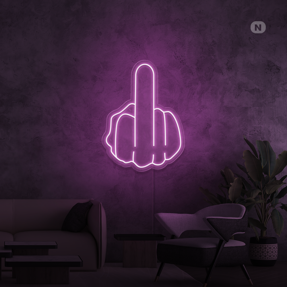 Neonskilt Langfinger