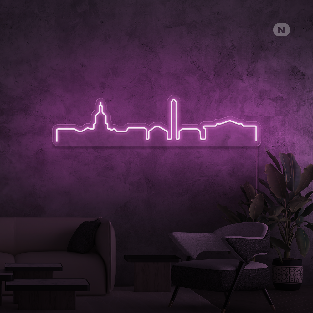 Neonskilt Skyline