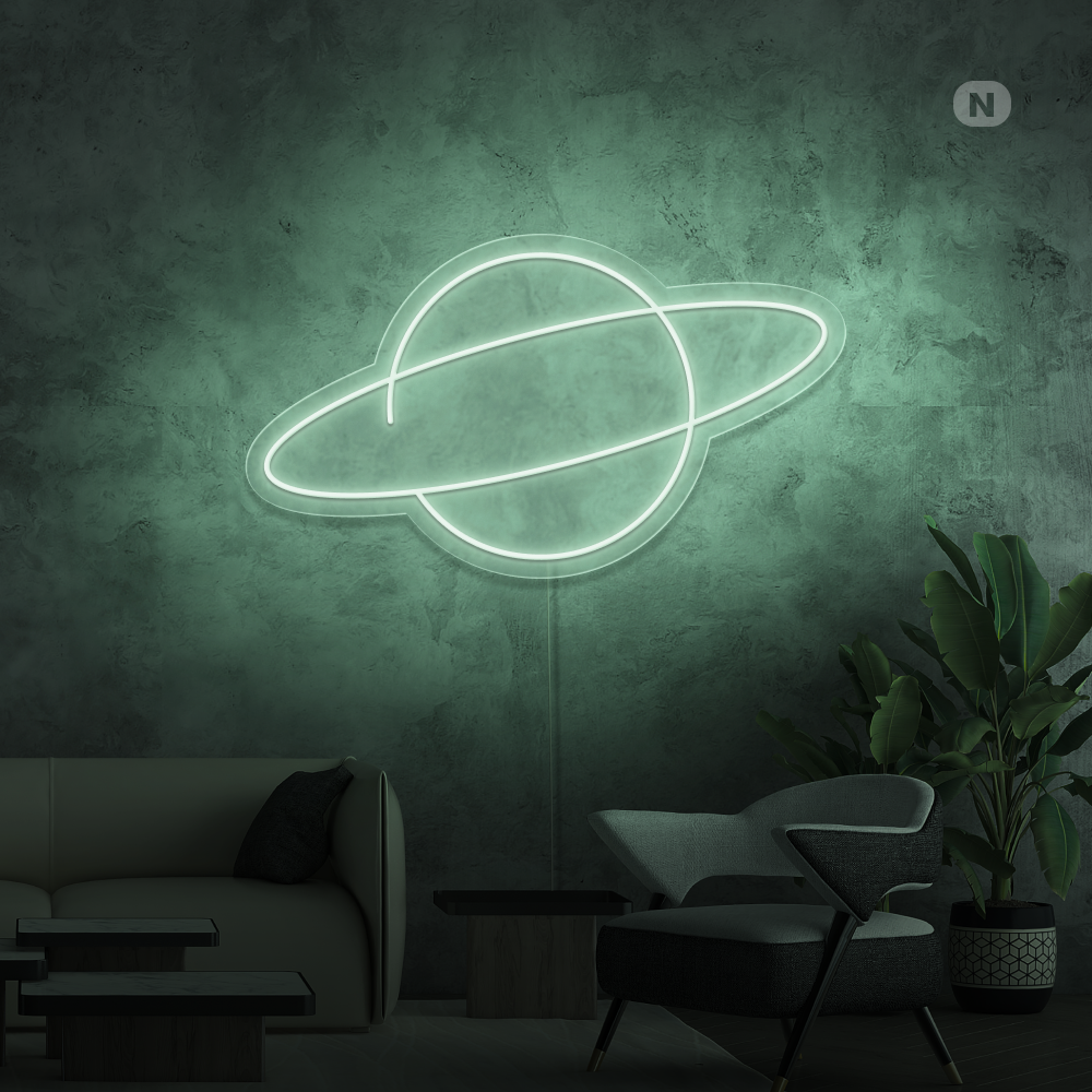 Neonskilt Planeten