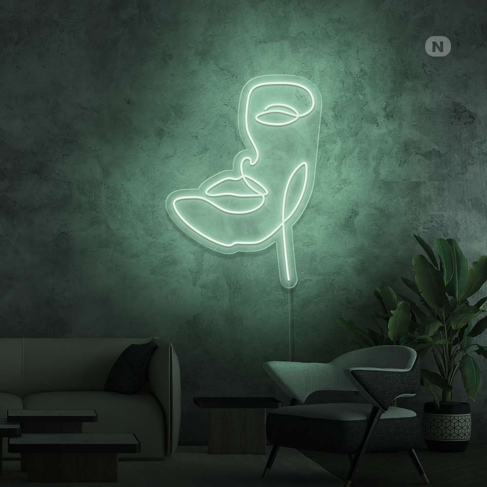 Neonskilt Maske