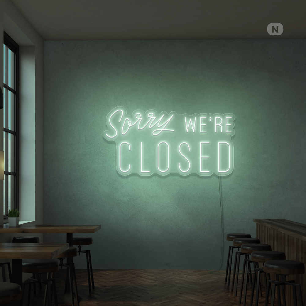 Neonskilt Closed