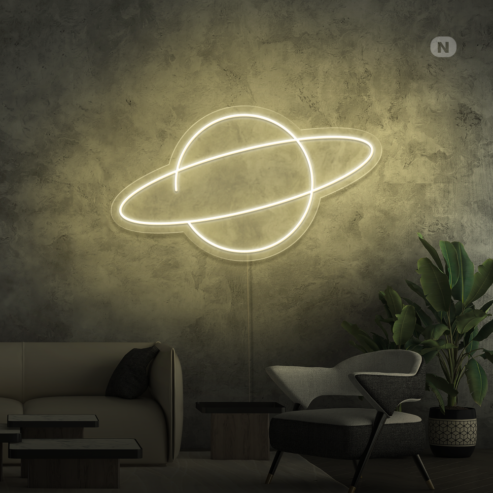 Neonskilt Planeten